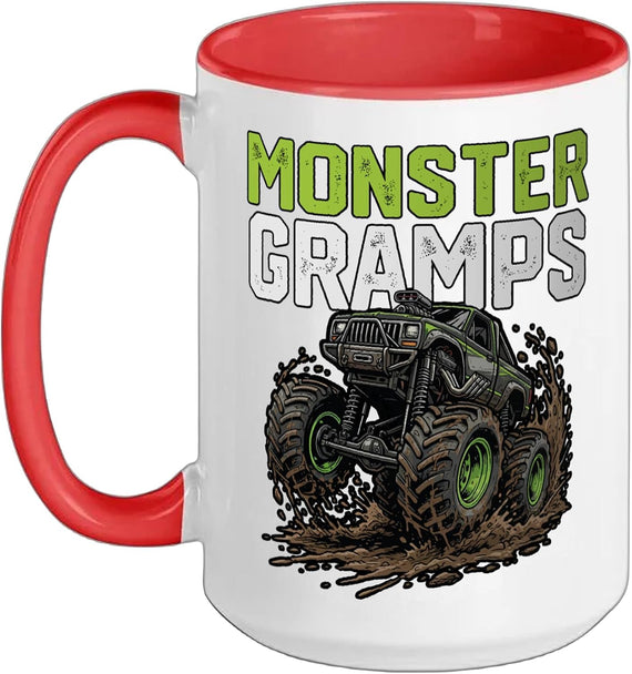 Monster Gramps Mud Splash Monster Truck Ceramic Mug