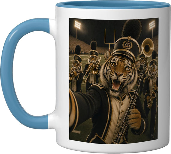 Tiger Marching Band Clarinet Player Selfie Ceramic Mug