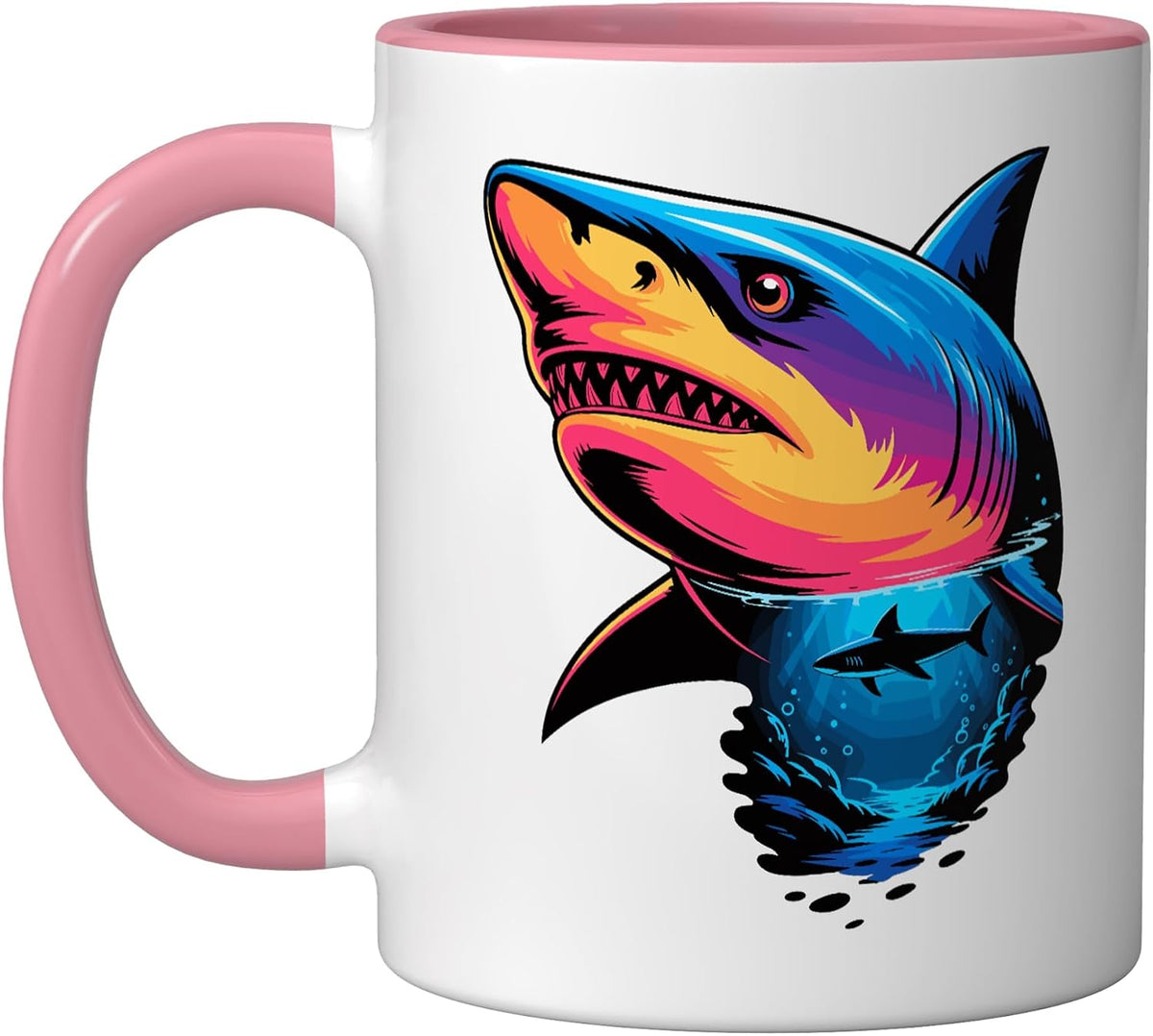 Multiple Exposure Art Shark Sharks Ceramic Mug
