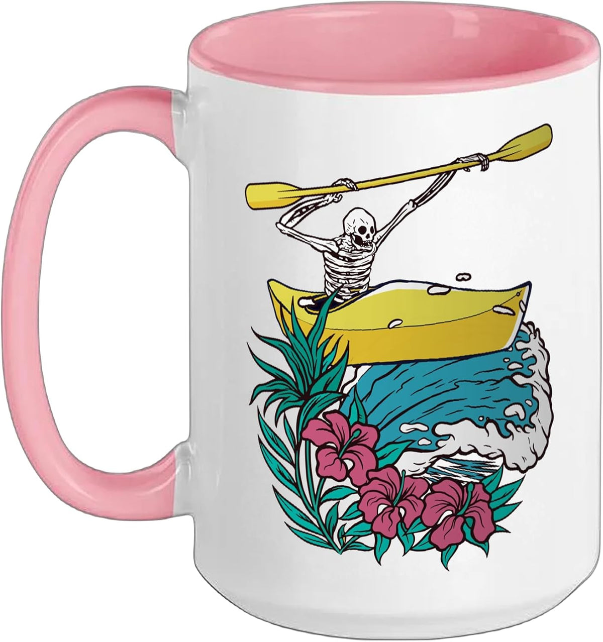 Kayaker Kayaking Rafting-Boat-Paddle Canoes-Boating Kayaks Ceramic Mug