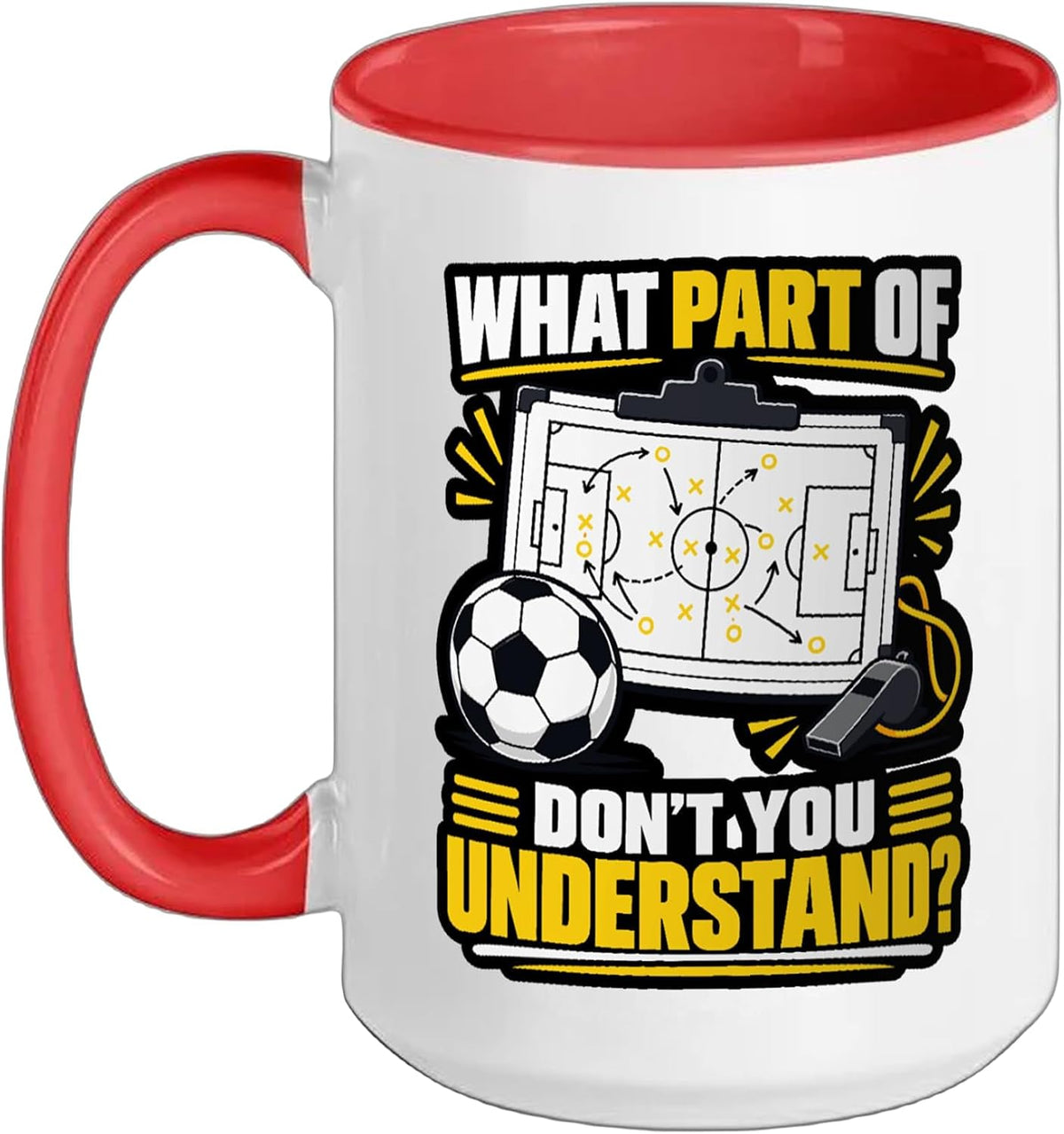 What Part Of Don't You Understand Soccer Funny Ceramic Mug