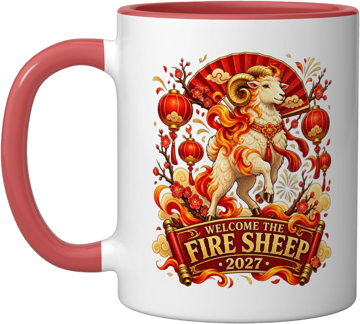 Welcome The Fire Sheep Ceramic Mug