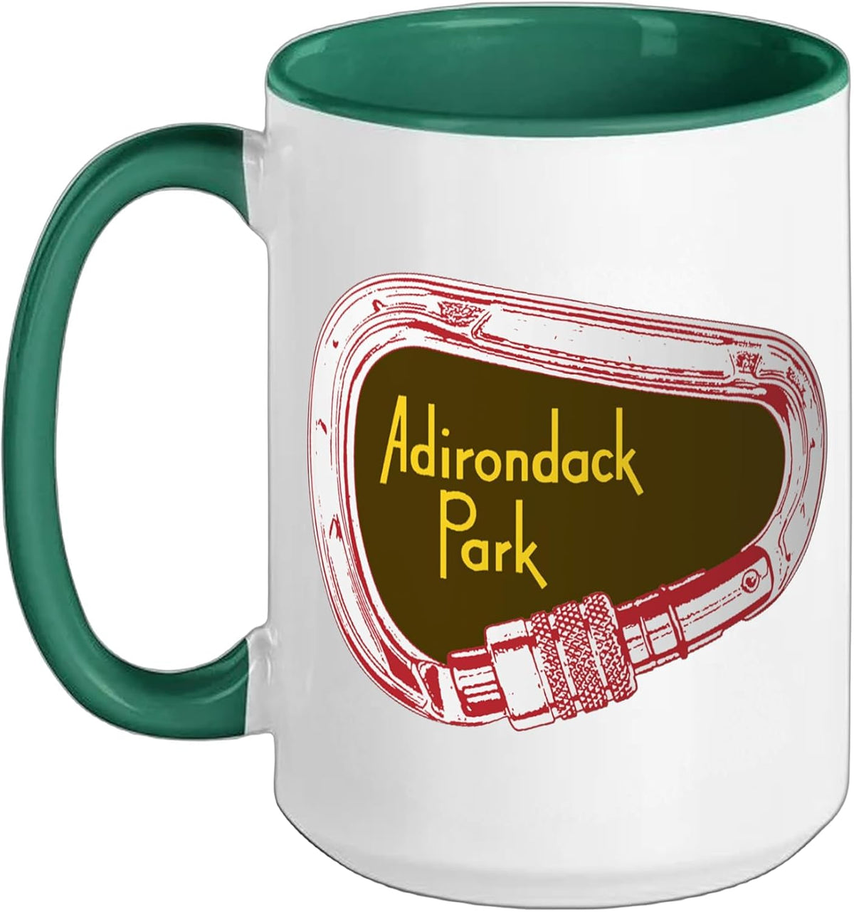 Adirondacks Rock Climbing Carabiner Ceramic Mug