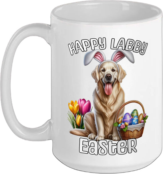Easter Retriever Happy Easter Retriever Ceramic Mug