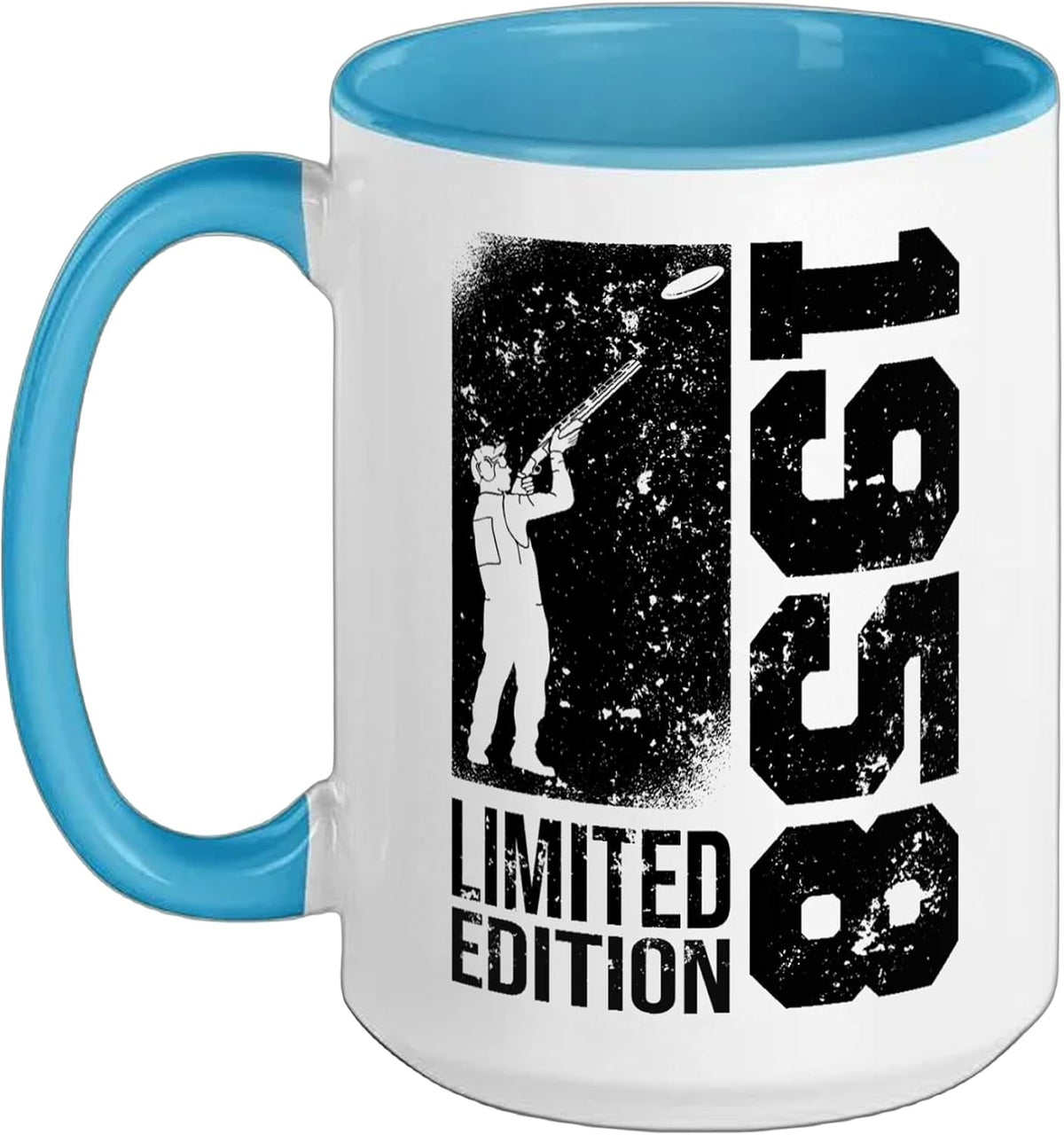 Clay Shooters Vintage 1958 Birthday Clay-Pigeons Shooting Ceramic Mug