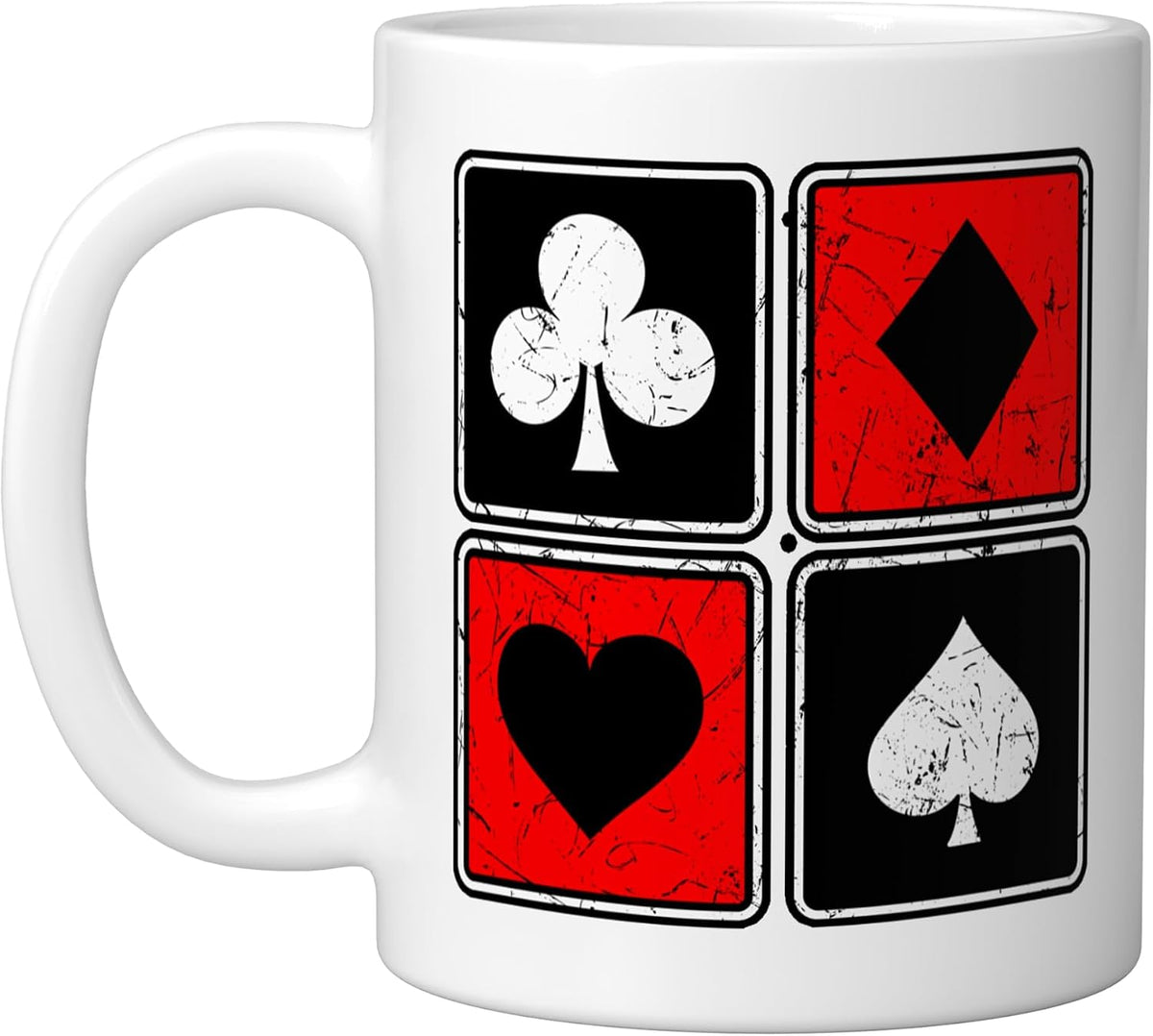 Poker Card Gambling Casino Gambler Game Hand Bluff Fold Ceramic Mug