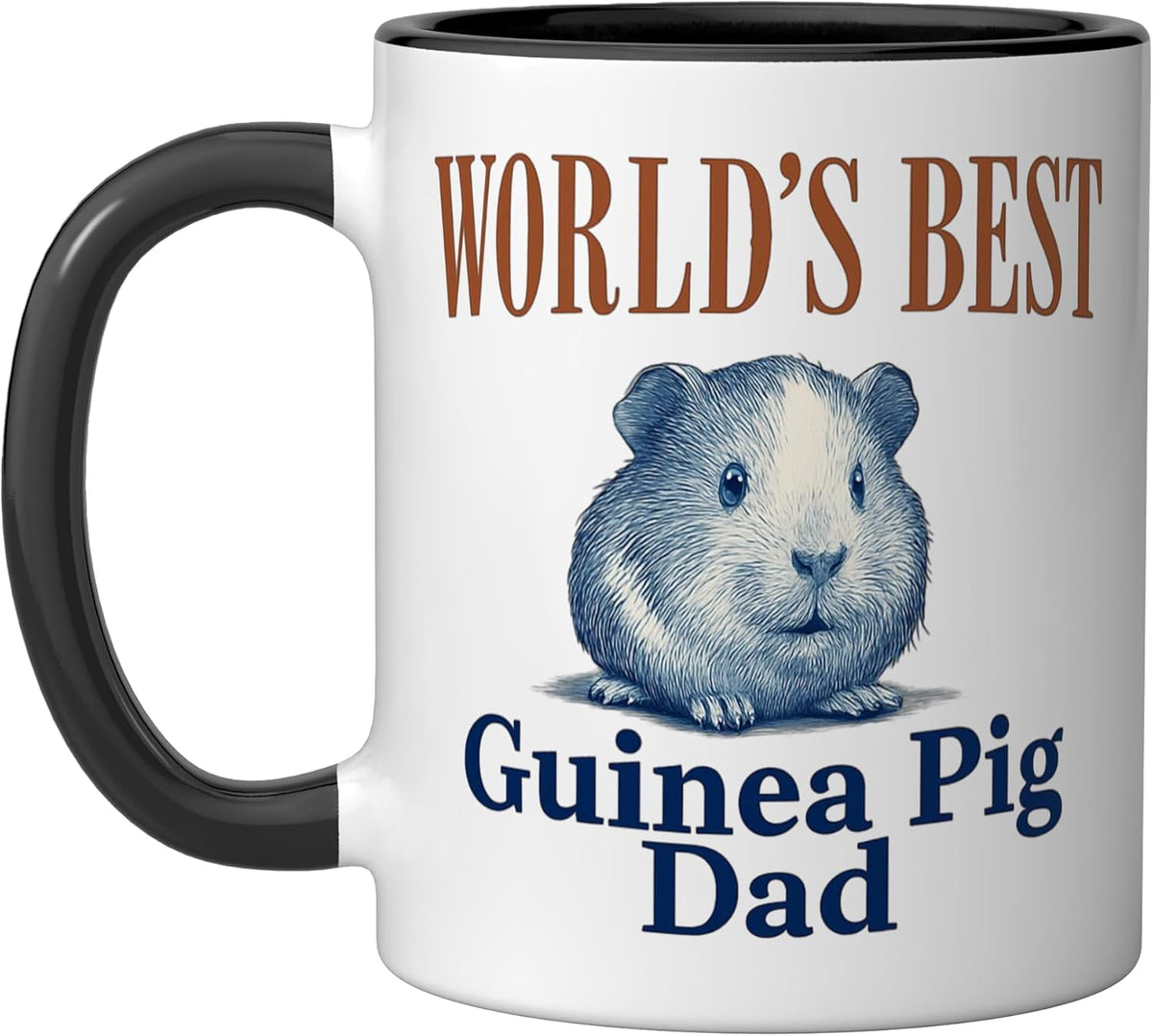 Guinea Pig Apparel Men Boys Fun Worlds Best Guinea Pig Dad Ceramic Mug