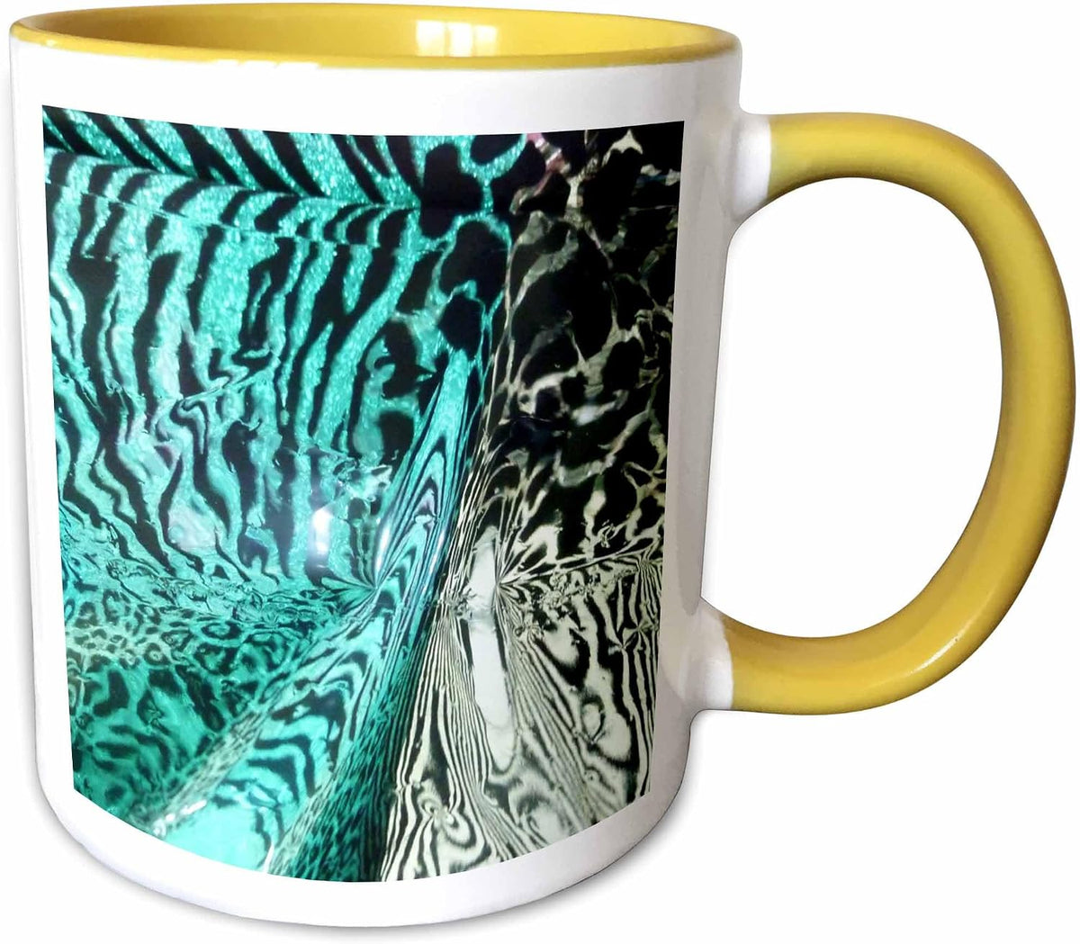 Florene Modern Abstract - Turquoise N Ceramic Mug