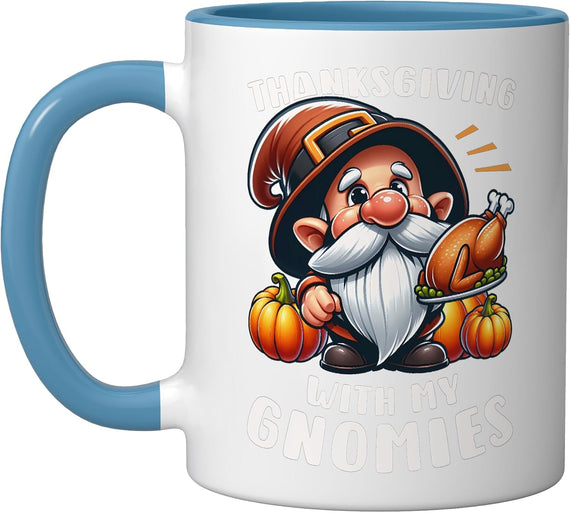 Thanksgiving Gnome Roast Turkey Ceramic Mug