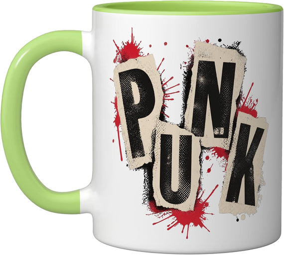 Vintage Punk Rock Ceramic Mug