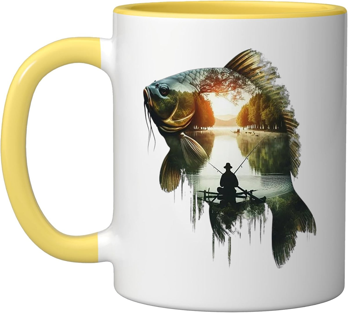 Fishing Landscape Ceramic Mug