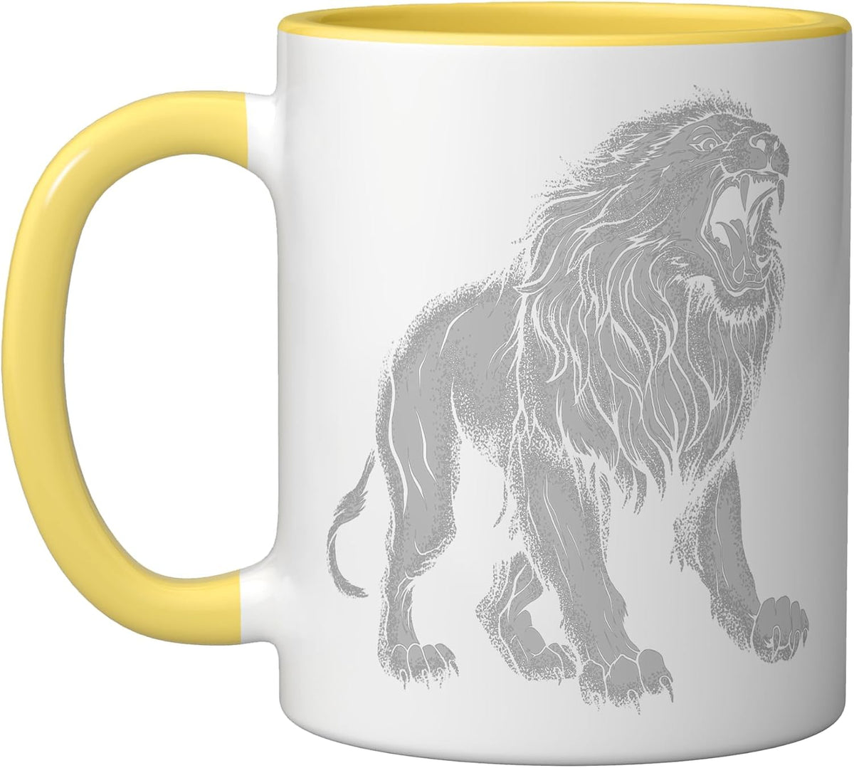 Gray Lion Ceramic Mug