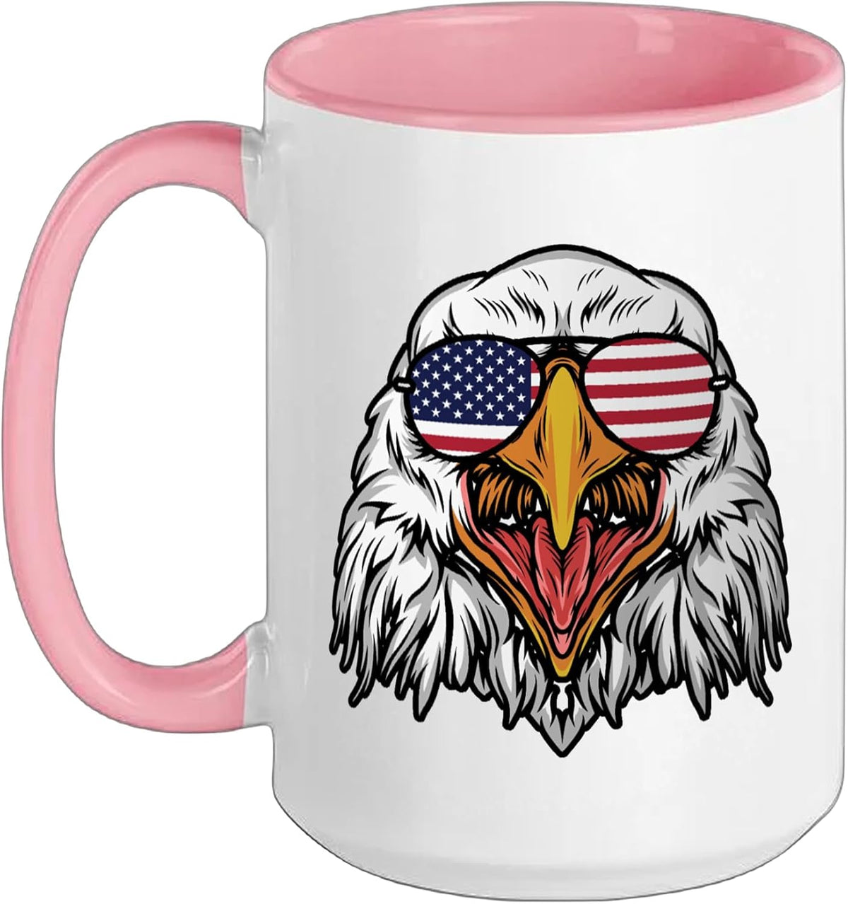 Eagle Usa Sunglasses United States Independence Ceramic Mug