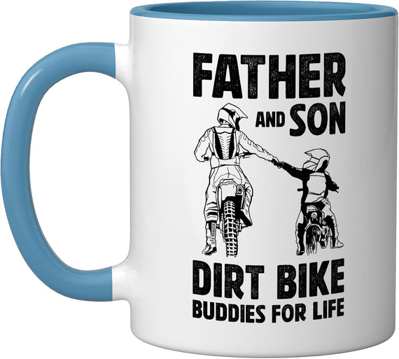 Dirt Bike Father And Son Dirt Bike Dad Of A Dirt Biker Dad Ceramic Mug