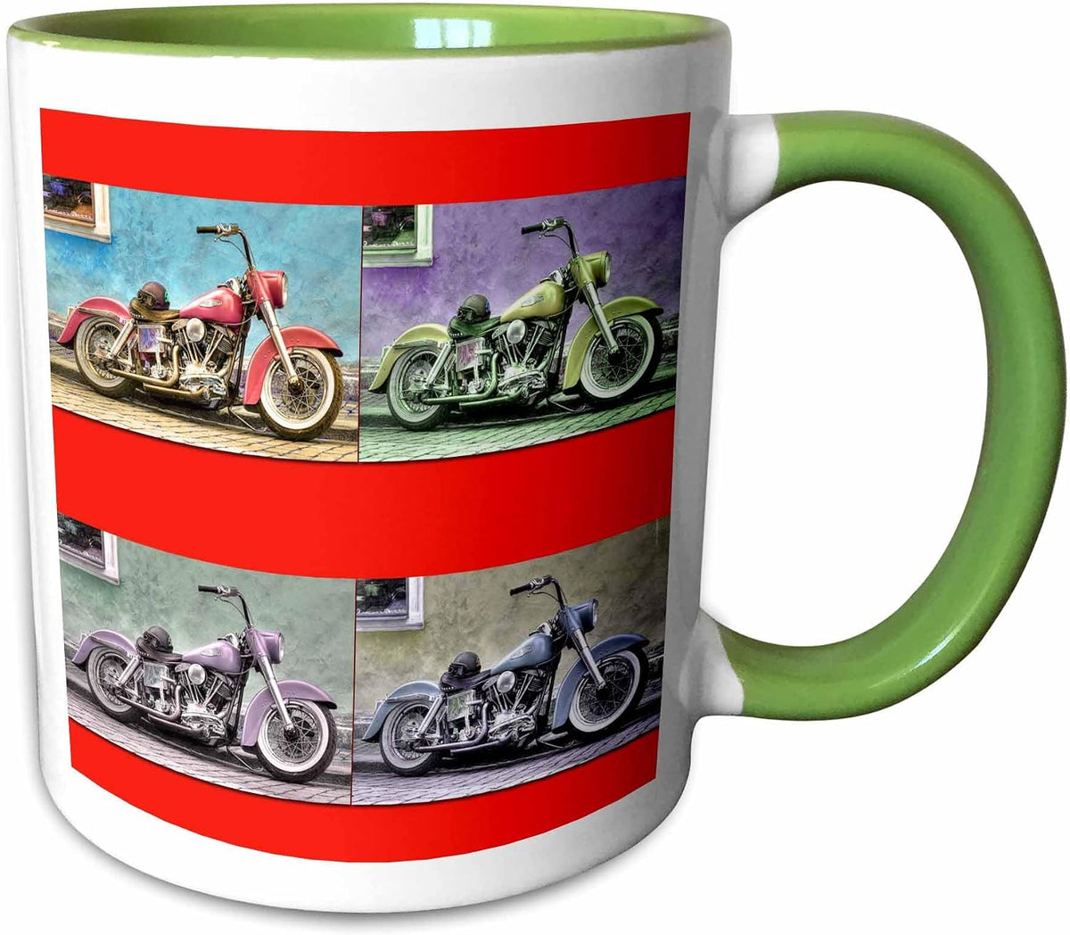Cool Motorcycles. Pop Art. Bikes Ceramic Mug