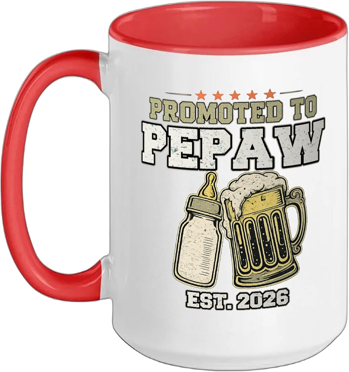 Promoted To Pepaw Est 2026, New Pepaw Ceramic Mug