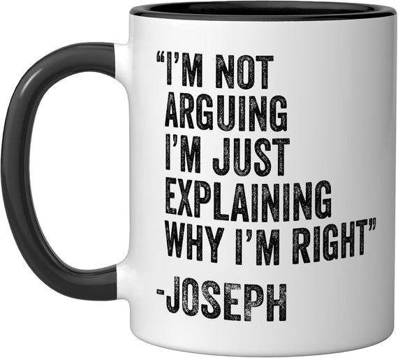 Joseph Funny Birthday Custom Name Idea Engineer Ceramic Mug