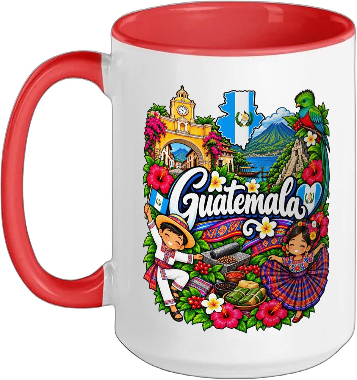Guatemala Pride Culture Heritage Traditional Dance Ceramic Mug