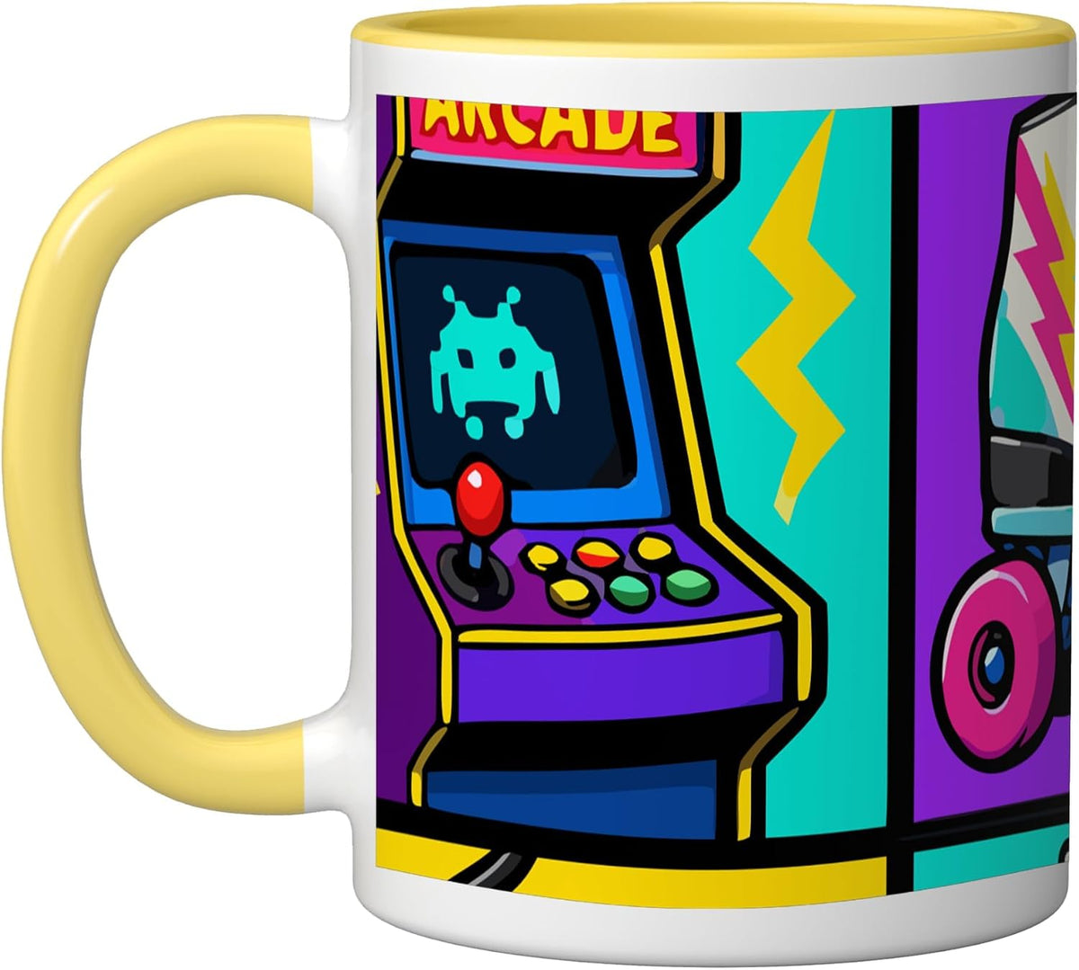 Awesome 80s Retro Pop Culture Bruh Arcade Gamer Vhs Ceramic Mug