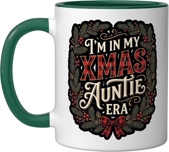 In My Xmas Auntie Era Auntie Christmas Aunt Ceramic Mug