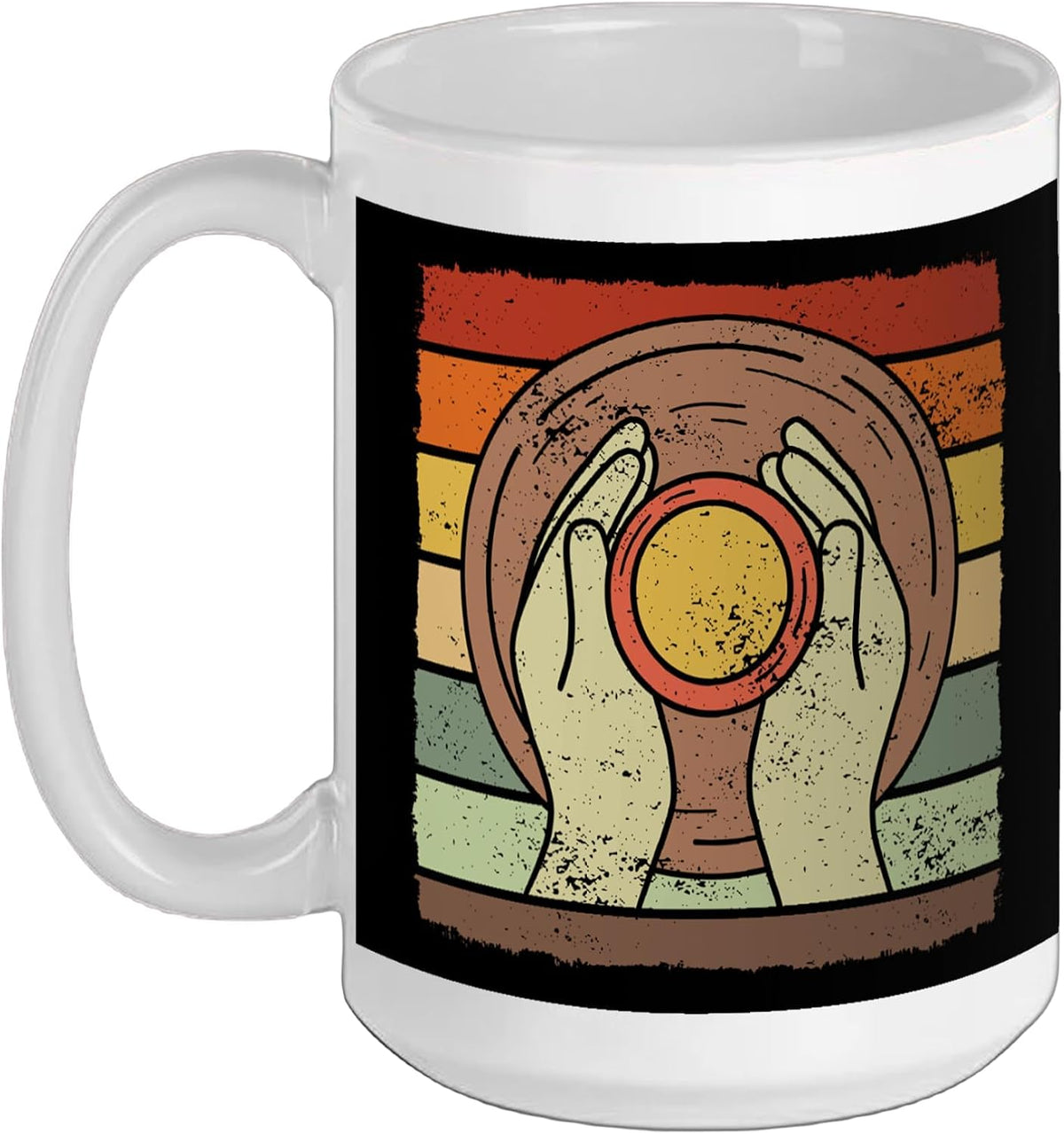 Pottery Retro Sunset Pottery Maker Potter Ceramic Artist Ceramic Mug