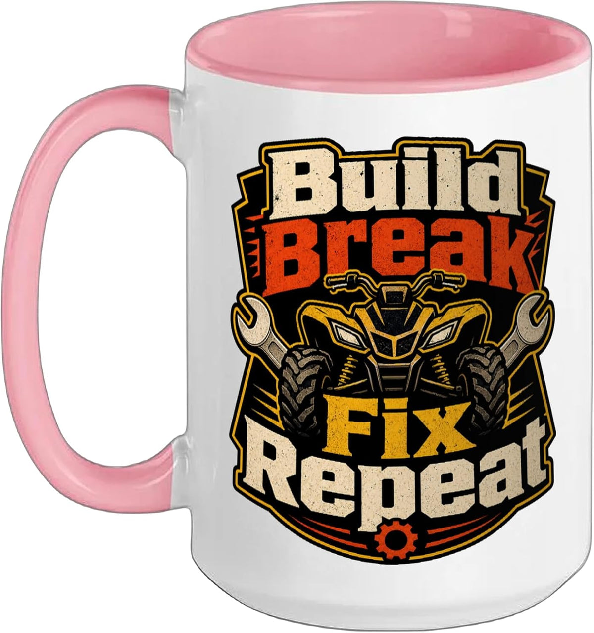 Atv Quad Mechanic Off Road Repair Rider Garage Ceramic Mug