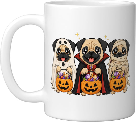 Pugs Cute Halloween Pug Ceramic Mug