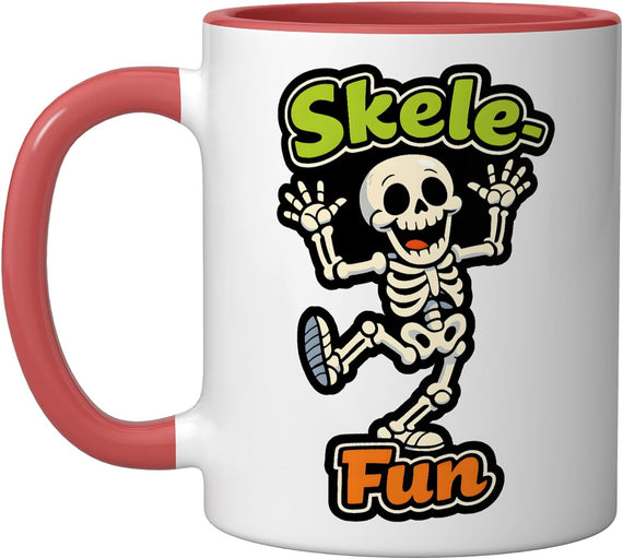 Funny Halloween Skeleton Skele Fun Ceramic Mug