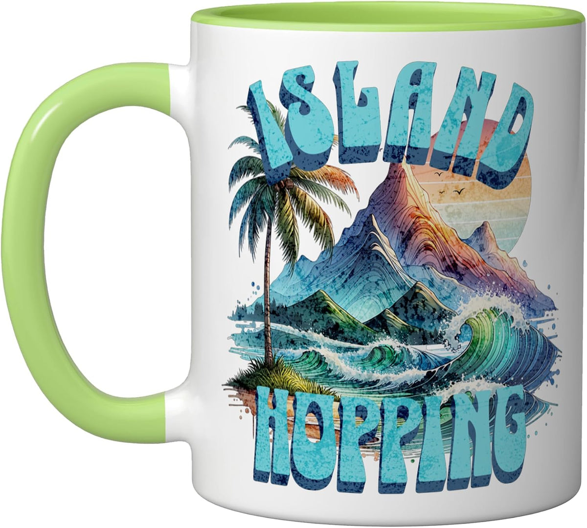Island Hopping Adventure For Beach Cruise Lovers Ceramic Mug
