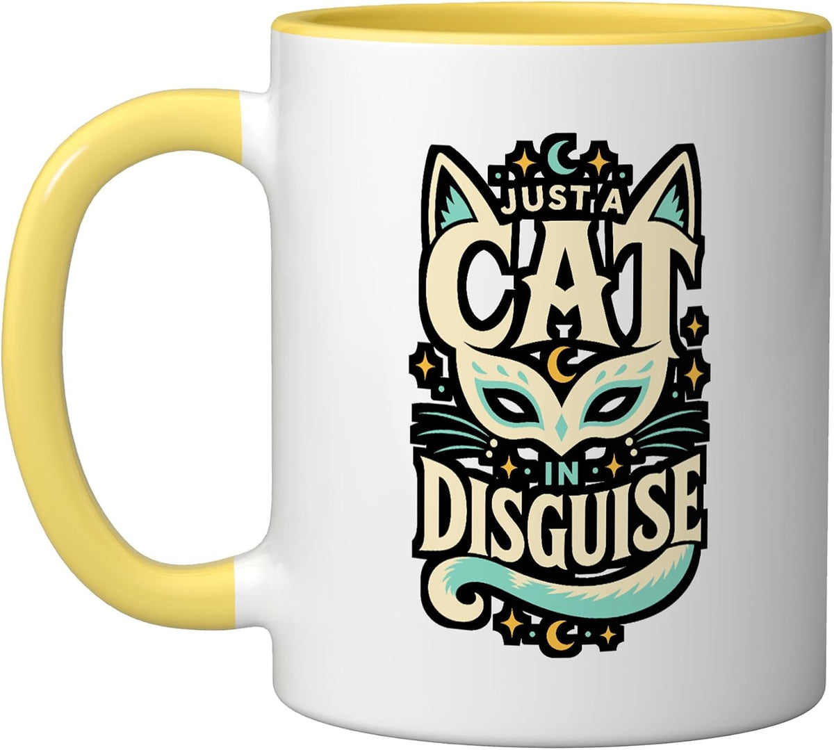 Just A Cat In Disguise Ceramic Mug