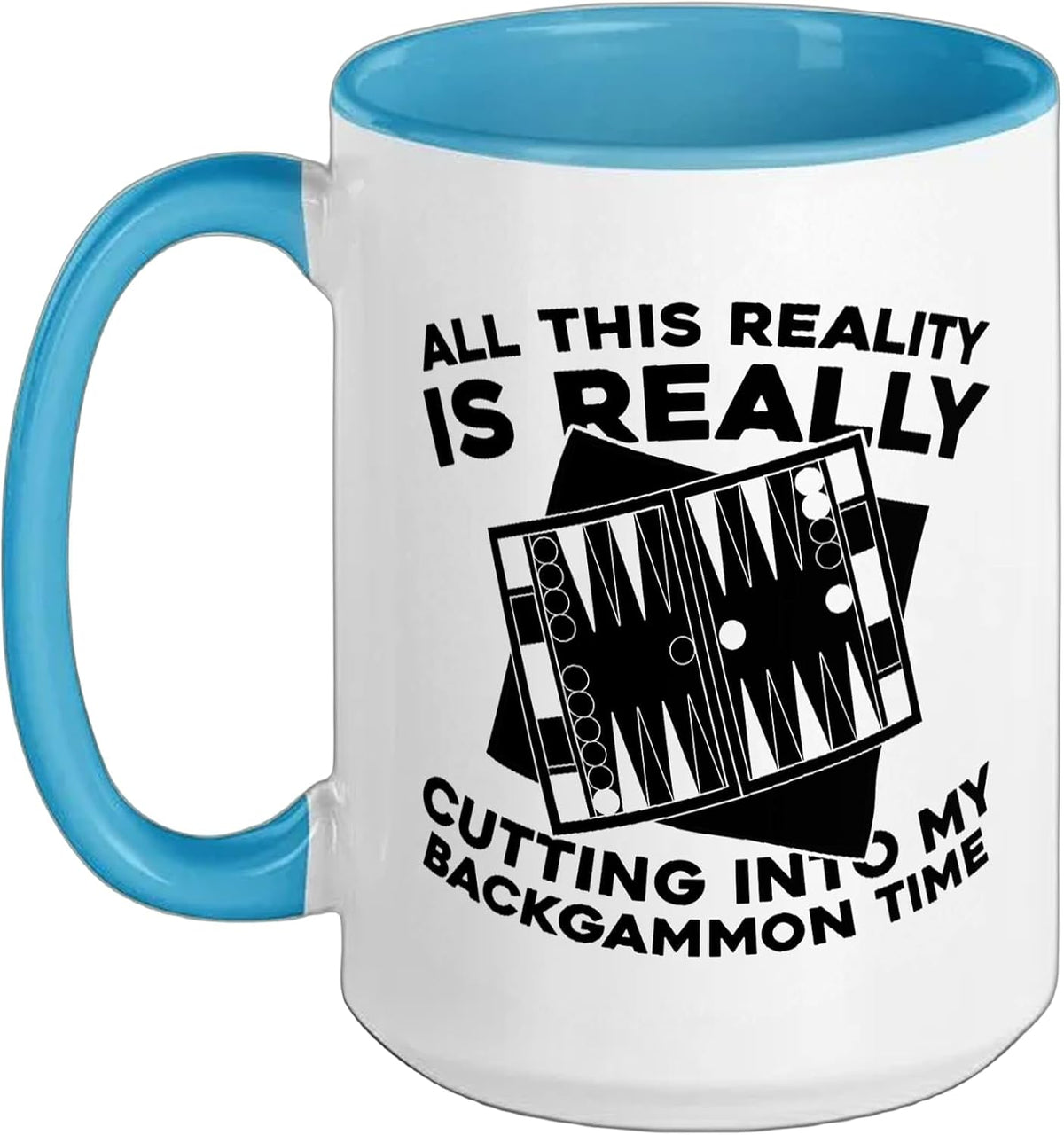 Dice Board Game Strategy - Backgammon Ceramic Mug