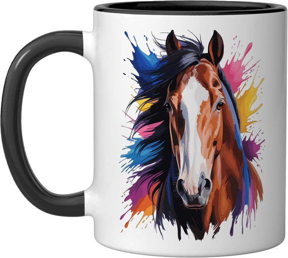 Clydesdale Art For Men Women Draft Horse Clydesdale Lover Ceramic Mug