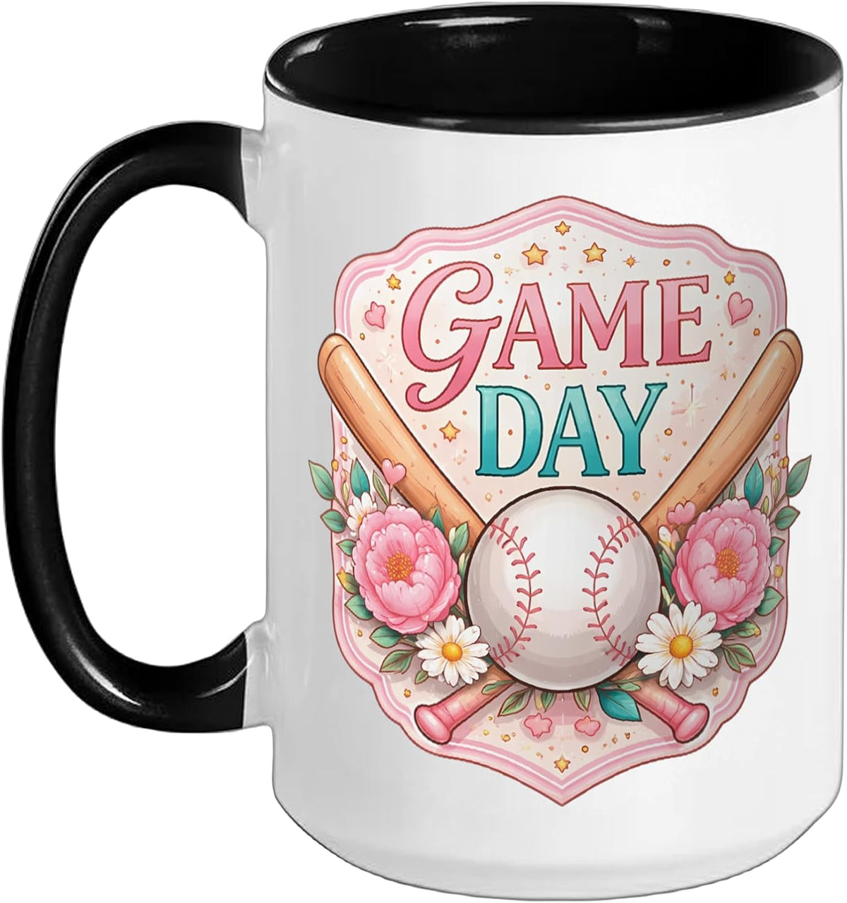 Baseball Game Day Fan Lover Player Coach Spectator Womens Ceramic Mug