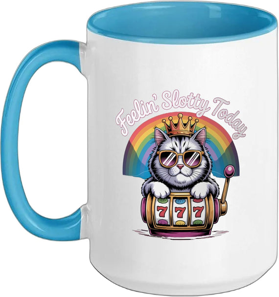 Feeling Slotty Today Gambling Casino Funny Slot Machine Ceramic Mug
