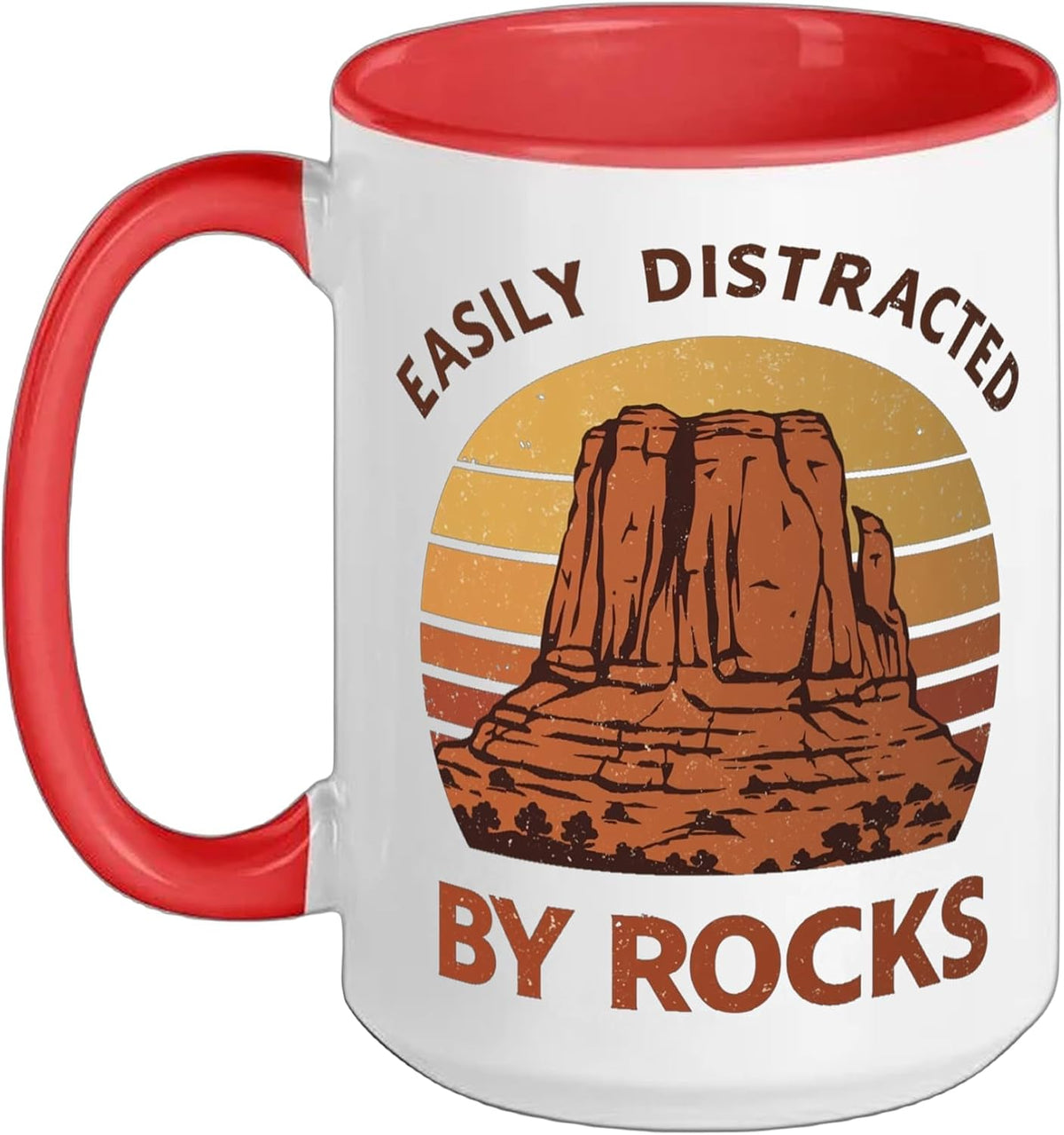 Geology Easily Distracted By Rocks Collector Lover Ceramic Mug