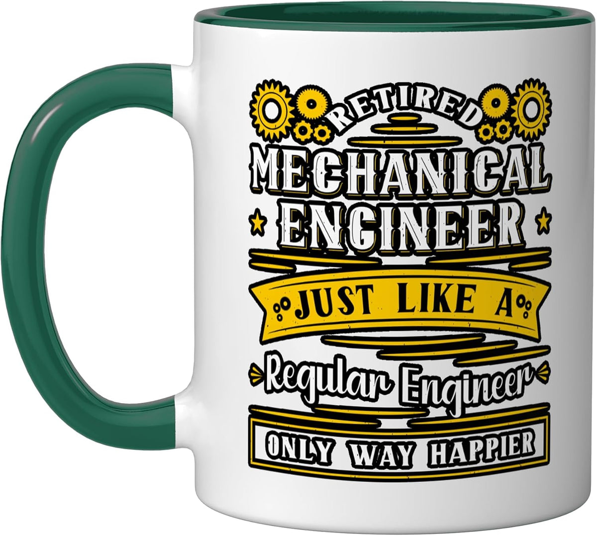 Retired Mechanical Engineer Graphic Ceramic Mug
