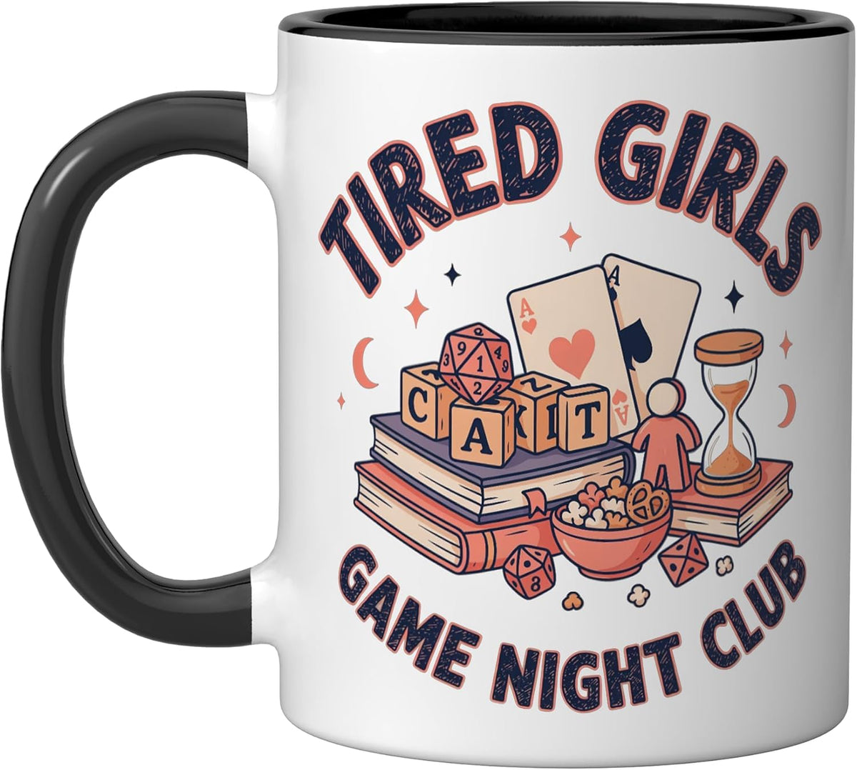 Board Gaming Tabletop Games Night Ceramic Mug