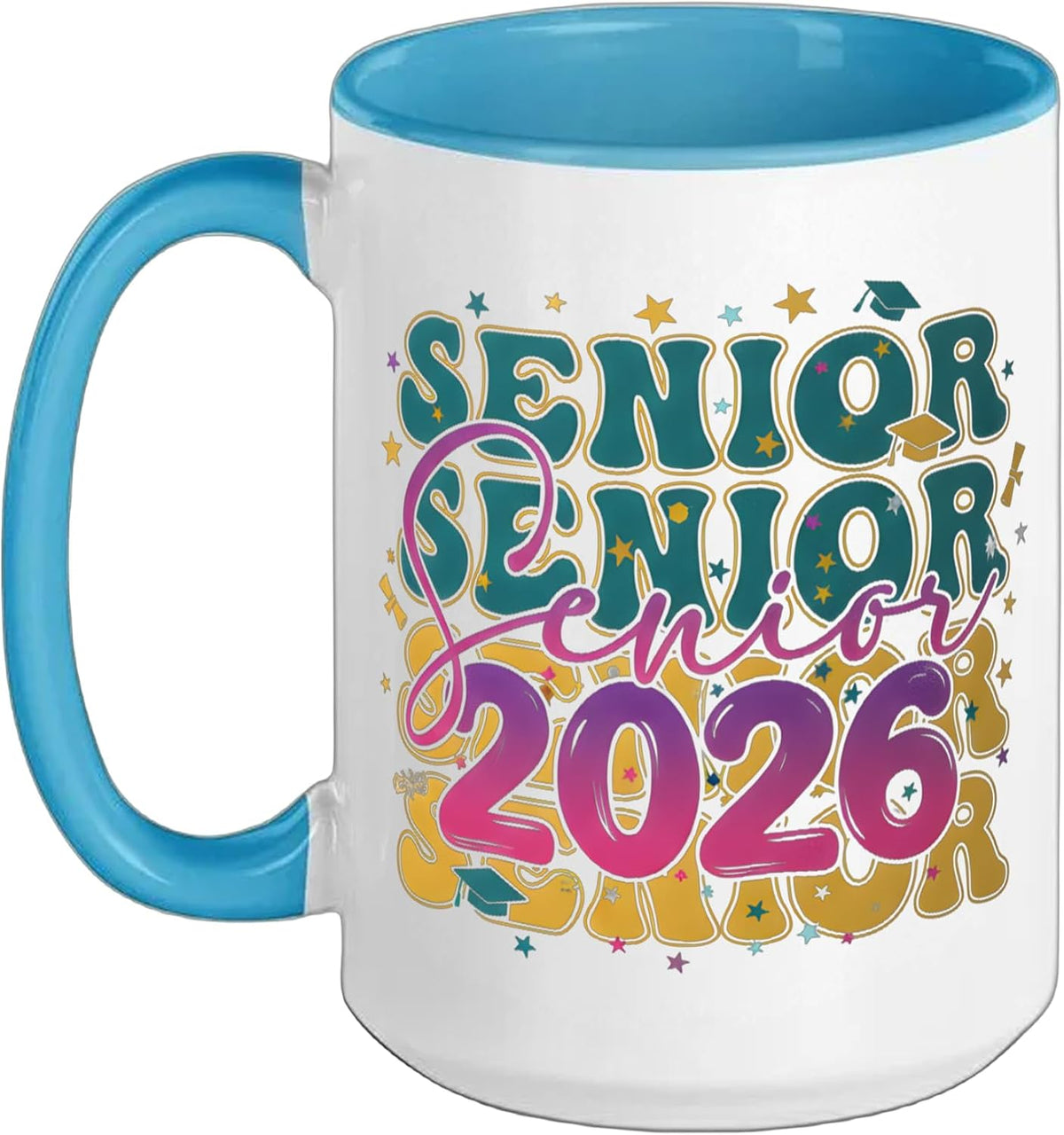 Senior 2026 Coquette Groovy Graduation Class Of 2026 Ceramic Mug