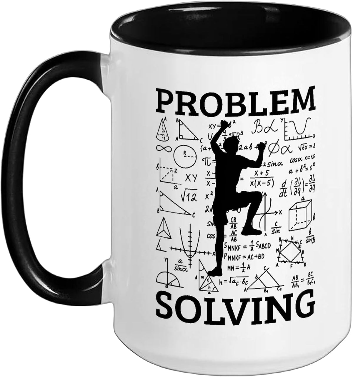 Climbing Problem Solving Rock Climber Bouldering Climb Ceramic Mug
