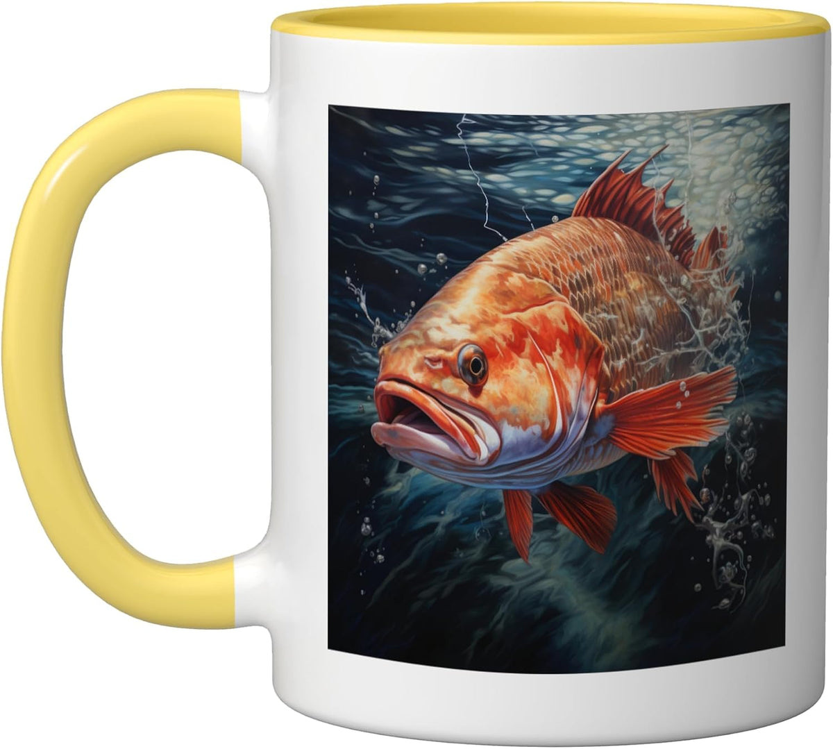 Tailing Redfish Fishing Water Sea Red Drum Fish Ceramic Mug