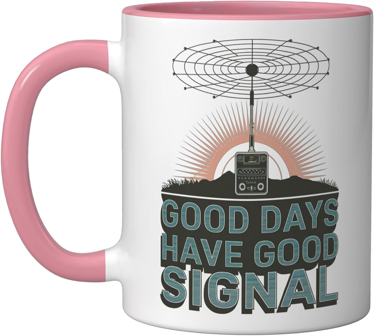 Good Days Have Good Signal Ham Radio Operator Ceramic Mug