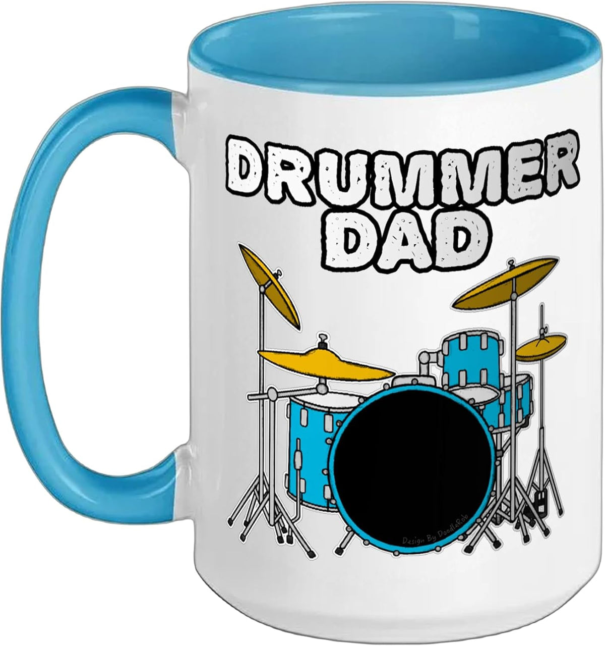 Drummer Dad Father's Day Drums Percussionist Musician Ceramic Mug