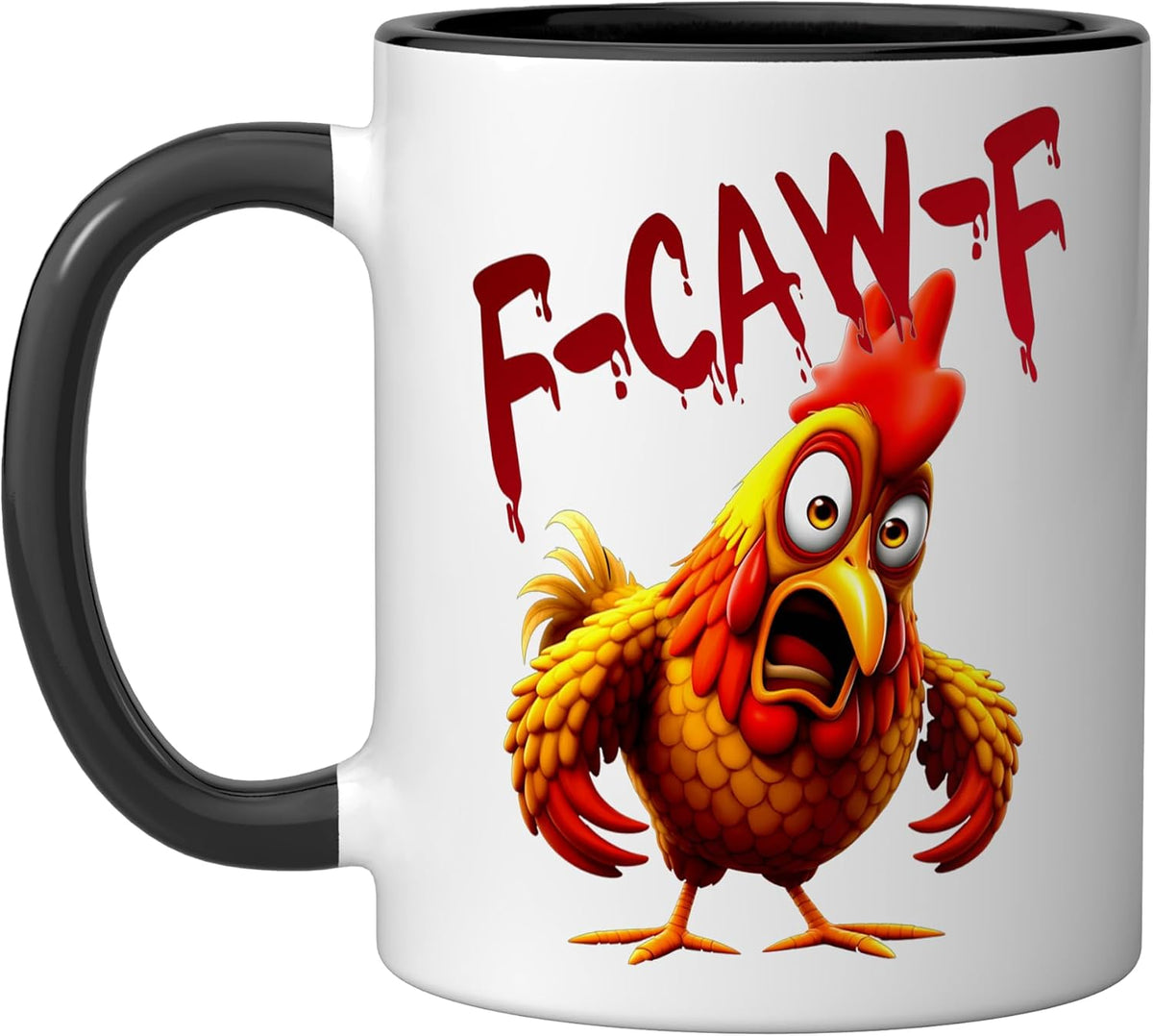 F-Caw F Funny Cow Chicken Ceramic Mug