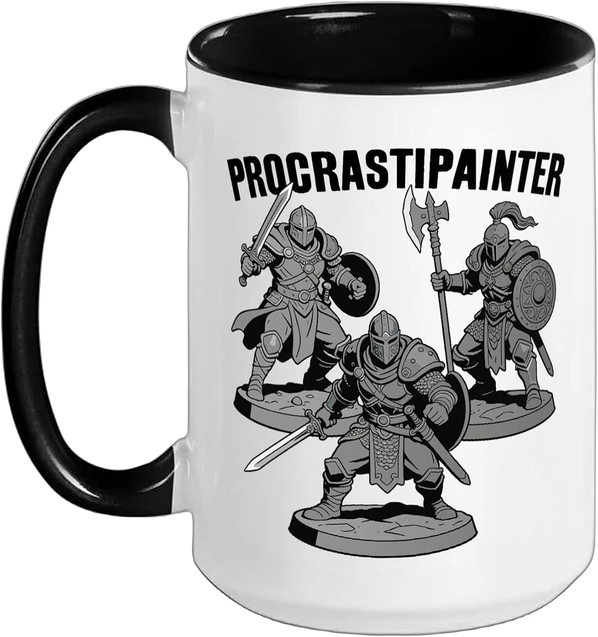 Procrastipainter Unpainted Miniatures Funny Mini Painter Ceramic Mug