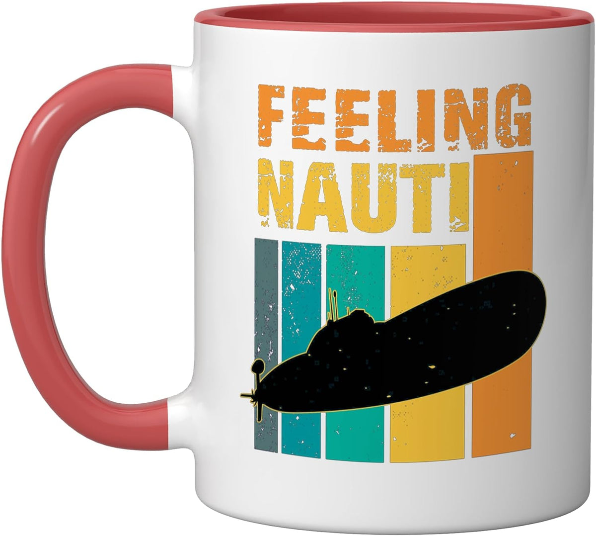 Feeling Nauti Submarine Diving Marine Seafaring Sea Ceramic Mug