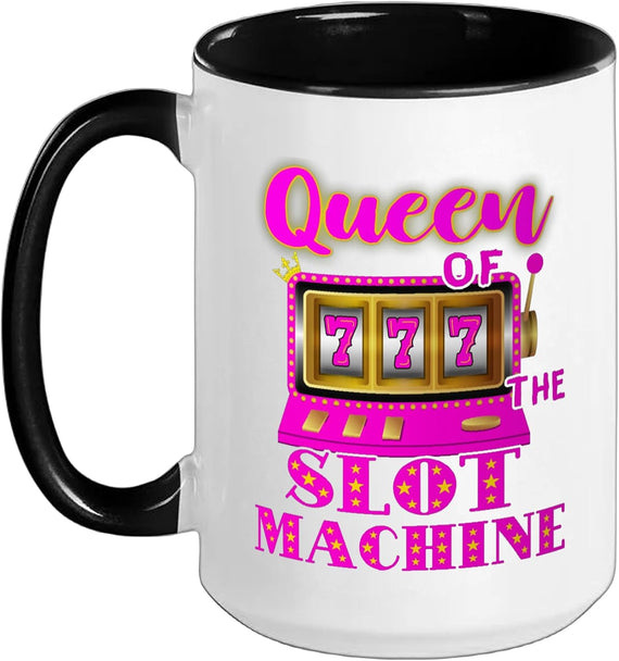 Spielo Queen Slot Machine Casino Arcade Gambling Game Ceramic Mug