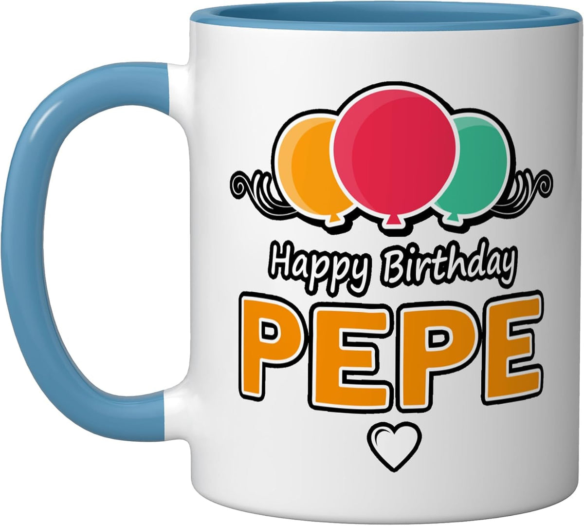 Happy Birthday Saying Pepe Ceramic Mug