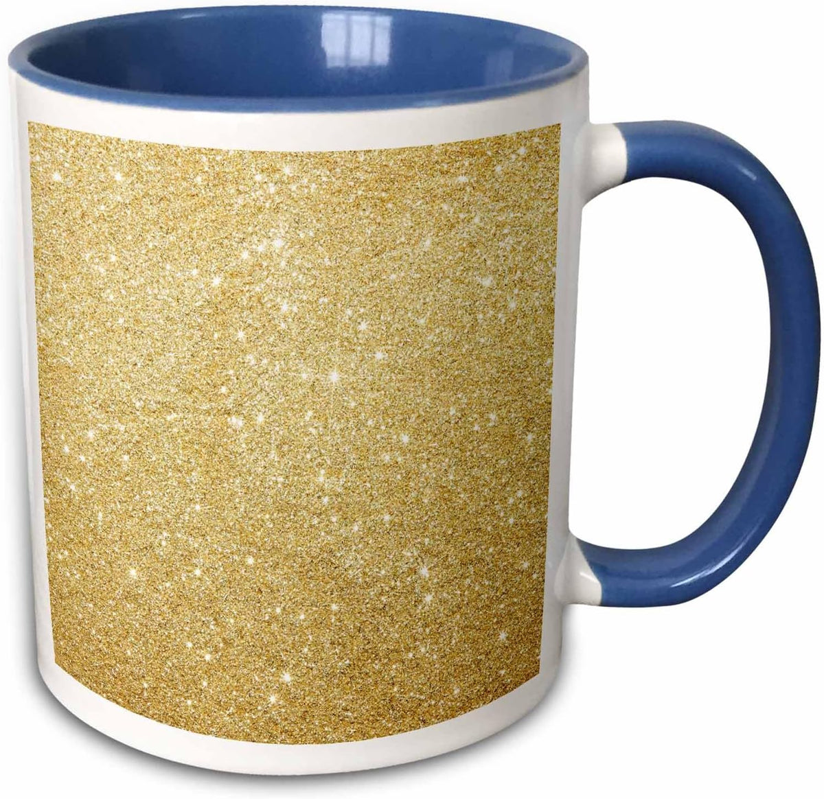 Golden Luxury Glitter Glamour Style Ceramic Mug