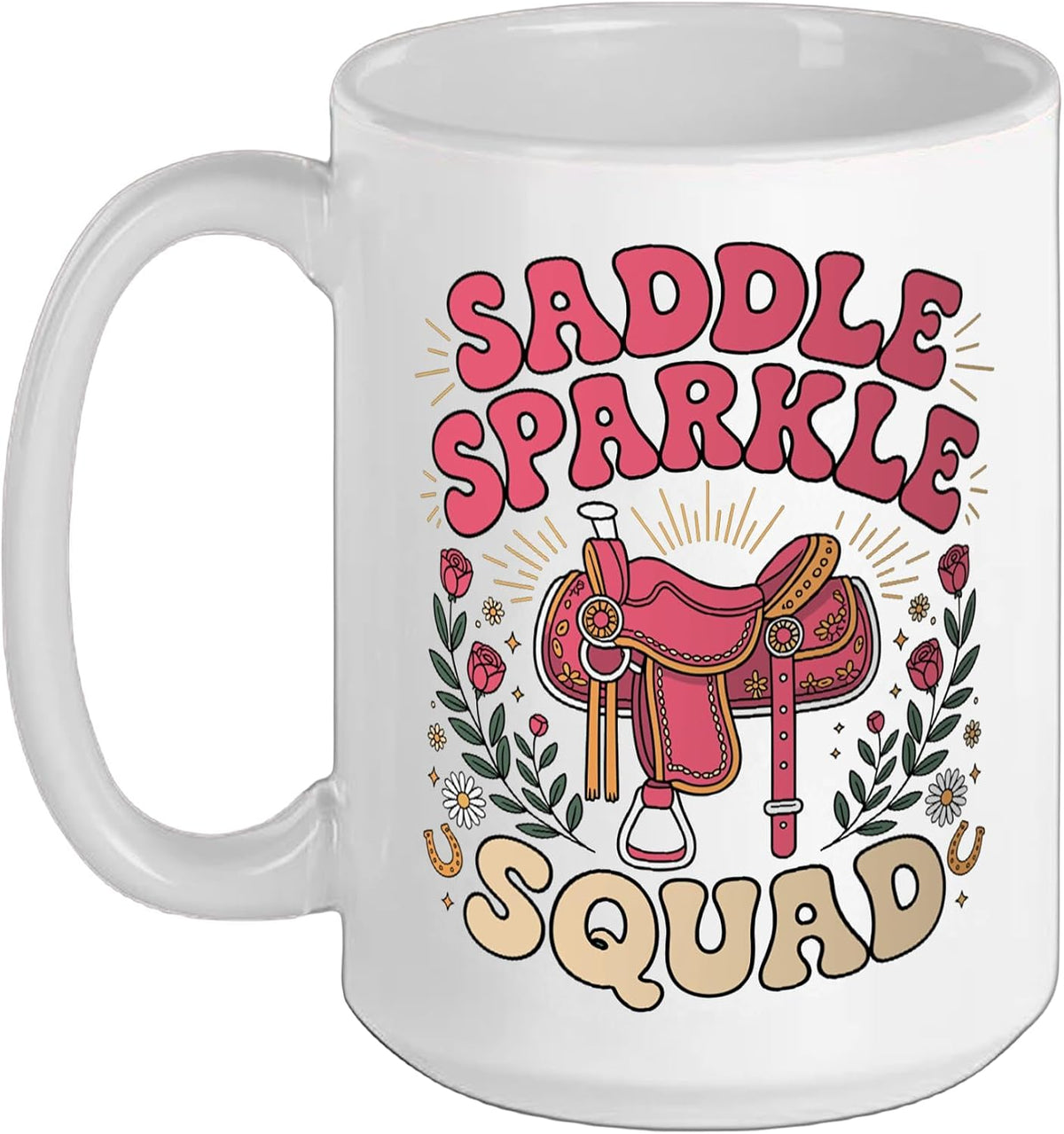 Saddle Sparkle Squad Equestrian Crew Ceramic Mug