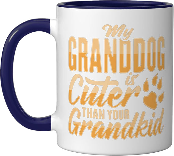 Granddog Design For A Dog Grandma Or Dog Grandpa Christmas Ceramic Mug
